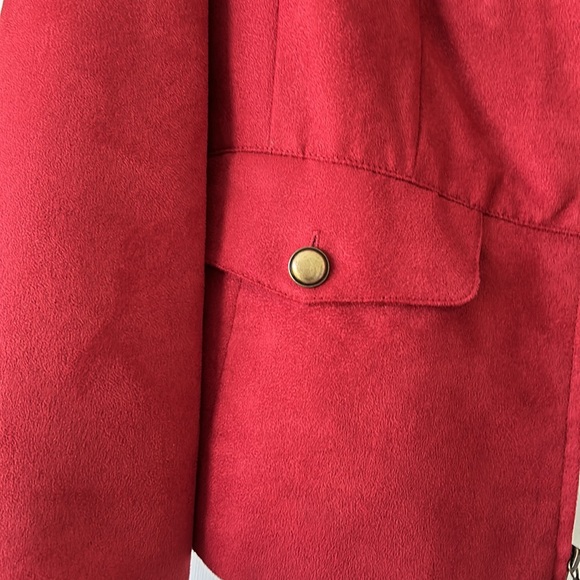 Blazer/Jacket in red (velour) - Picture 3 of 5